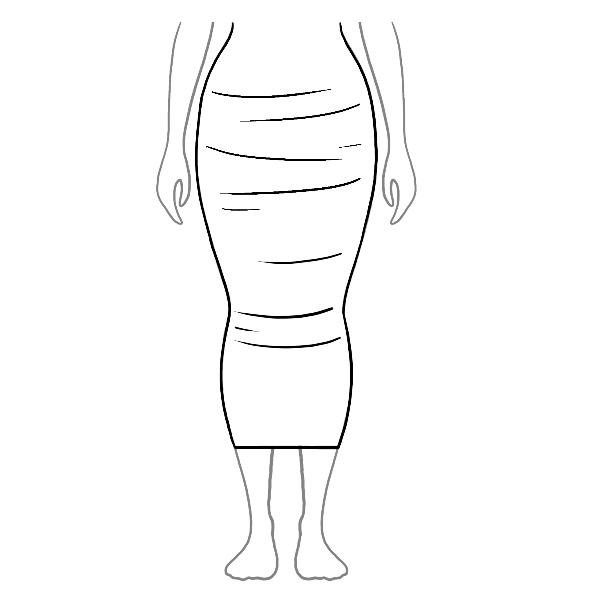 Bodycon Midi Wrinkled.png
